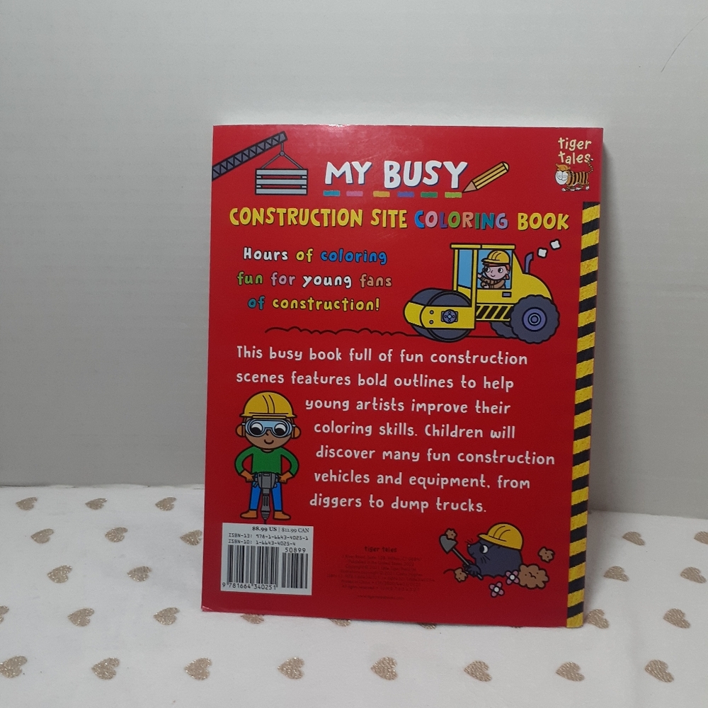 📚🎨 3/$15 *NEW* Construction Site Coloring Book - Picture 3 of 3